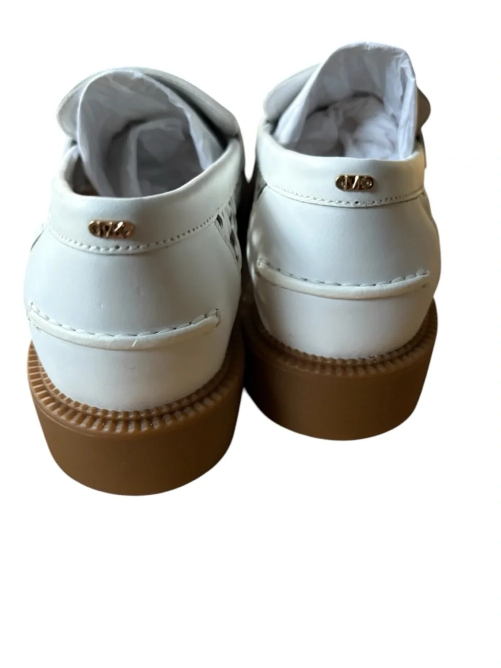 Michael Michael Kors Woman’s  Leather Loafers in White